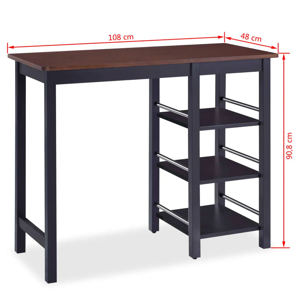 Table de Bar Gain de Place 3 Pièces avec Tabourets pour Petits Espaces - 8