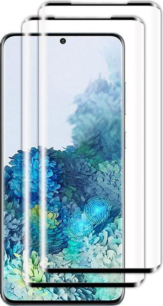 2 Stück Schutzglas für Samsung Galaxy S21 Ultra Vollabdeckung 3D Panzerglas Displayschutzfolie
