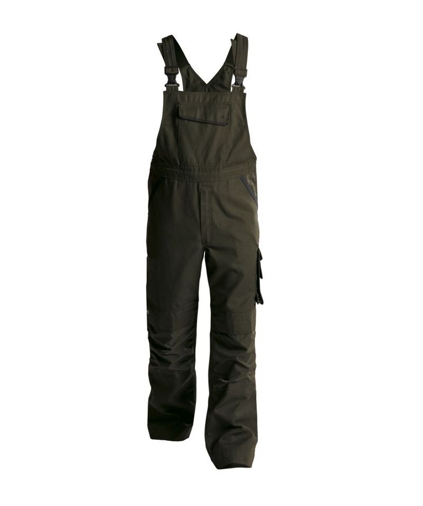 DASSY Bolt Canvas Arbeitslatzhose mit Kniepolstertaschen OLIVGRÜN/SCHWARZ Gr.46 Länge: STANDARD