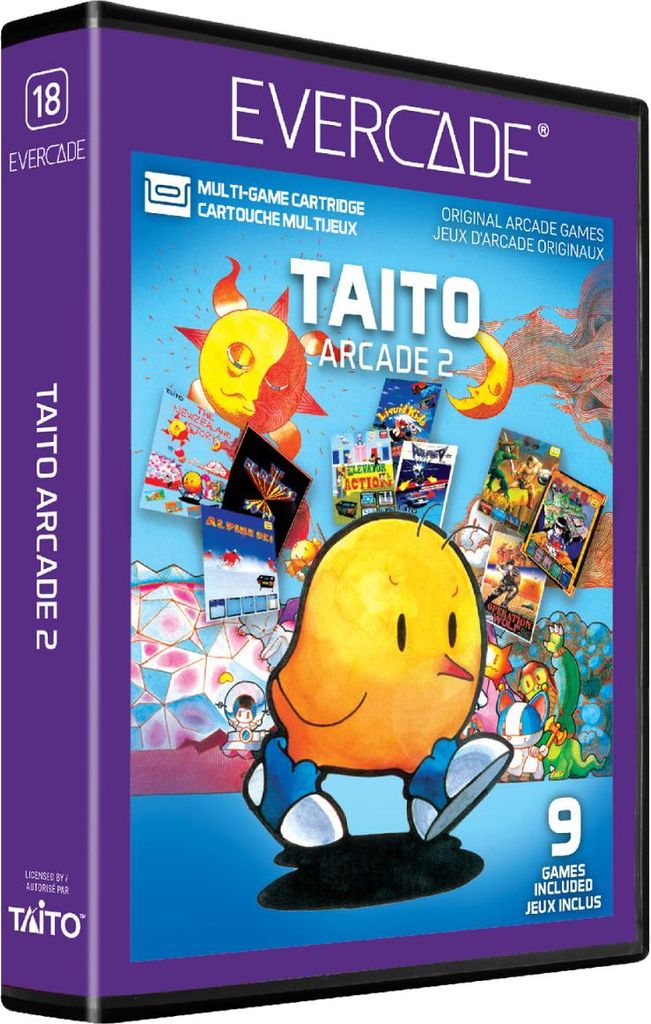 A product box for a video game cartridge.