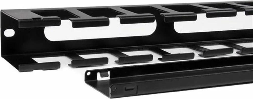 StarTech.com CMDUCT1UX Guide de Câbles Horizontal 1U Noir pour Baie - 2