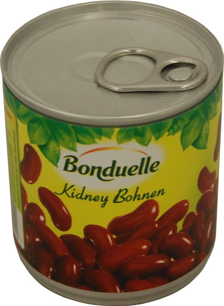 A can of Bonduelle kidney beans.