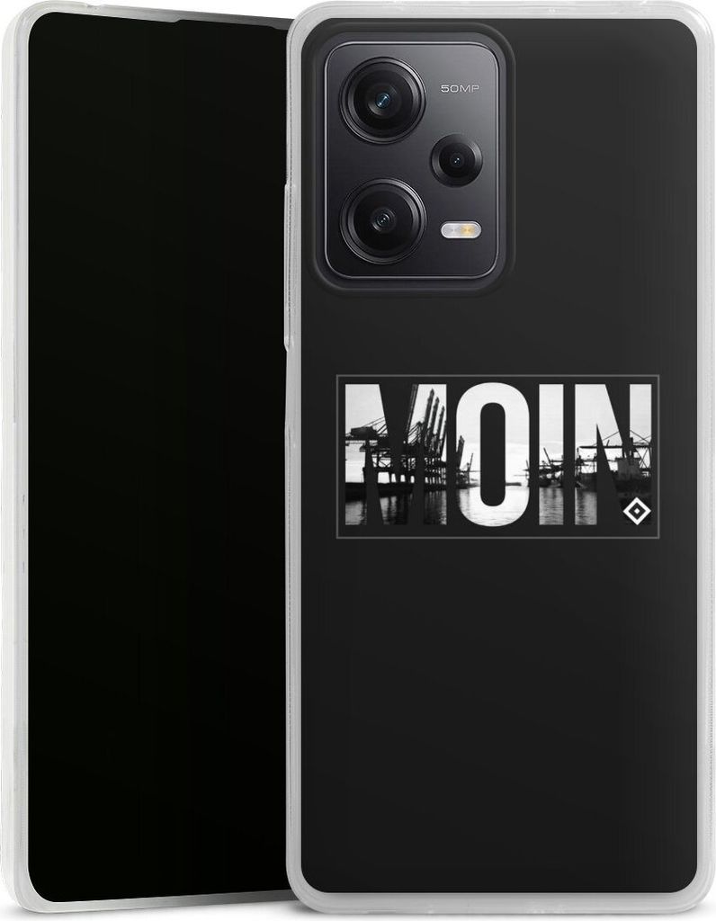DeinDesign Slim Hülle für Xiaomi Redmi Note 12 Pro 5G Silikon Case Ultra Dünn Handyhülle HSV Hamburger SV Offizielles Lizenzprodukt