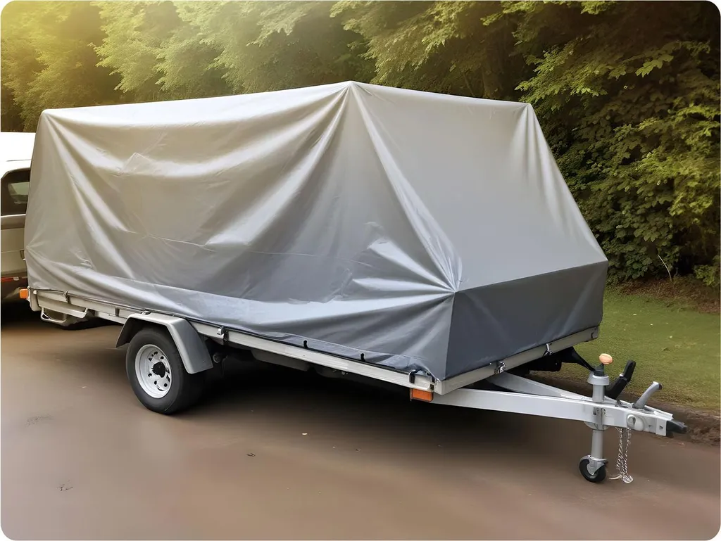 Bâche de protection Plonos PL-500 4x6m 120g/m² avec œillets renforcés