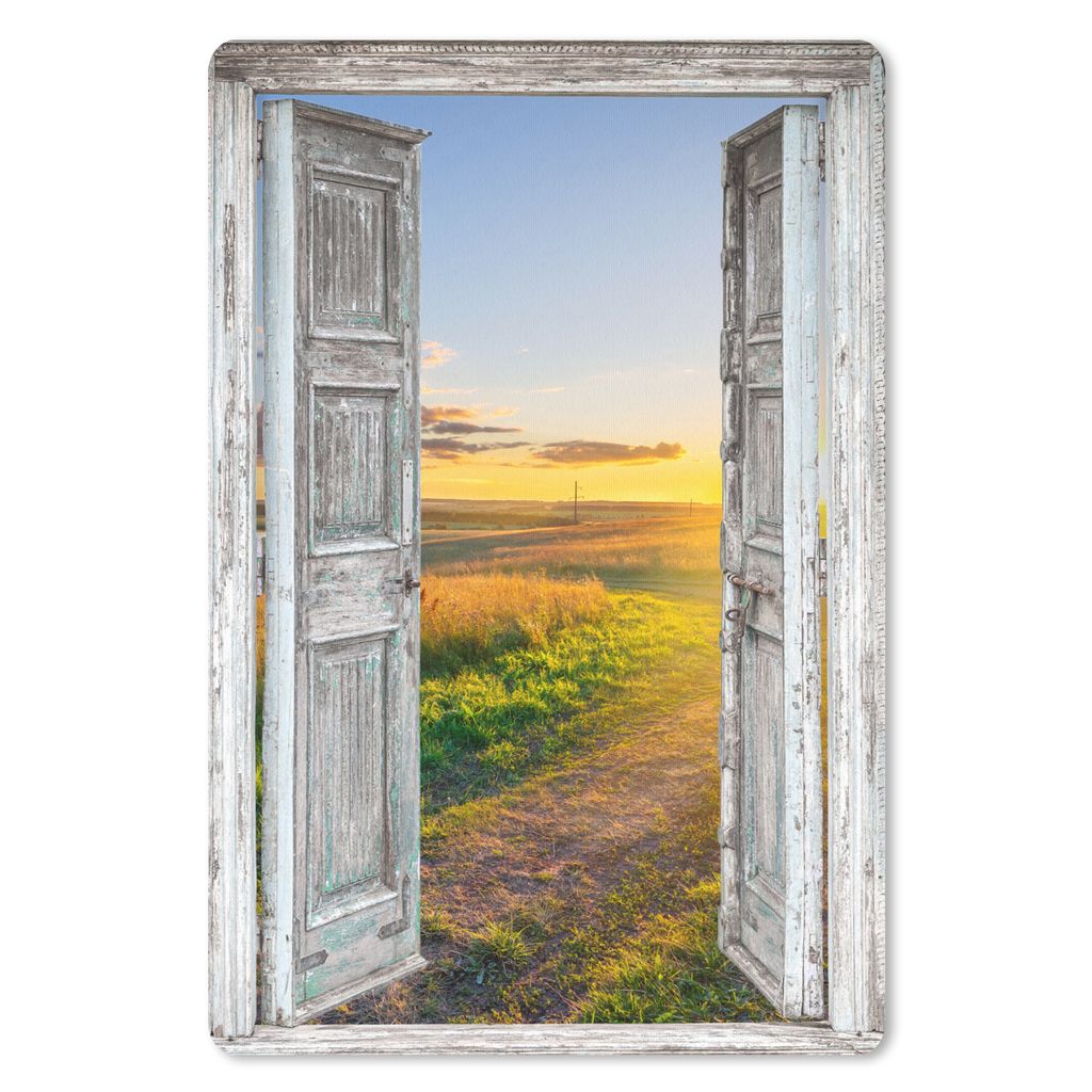 MuchoWow Mauspad Mousepad Aussicht - Landschaft - Landschaft - Sonne 40x60 cm - Mousepads - Maus Mat - Pad - Mausunterlage - Schreibtisch Accesoire