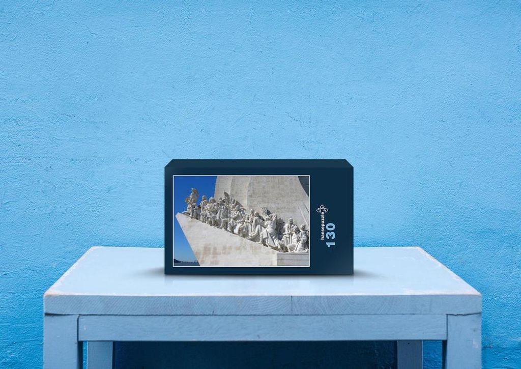 hansepuzzle 64834 - Denkmal der Entdeckungen Puzzle, 130 Teile, Hintergründe, 28,7 x 20,0cm mit hochwertiger Aufbewahrung, Kartonbox & Beutel