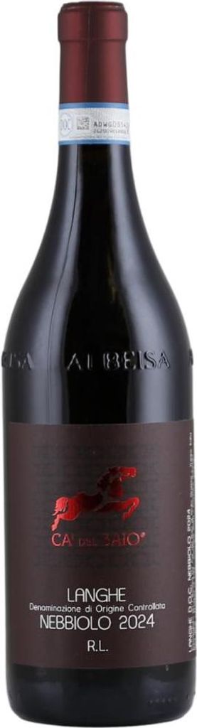 Ca del Baio Langhe Nebbiolo Red Label 2024 | Rotwein | Italien | 1 x 0,75 Liter