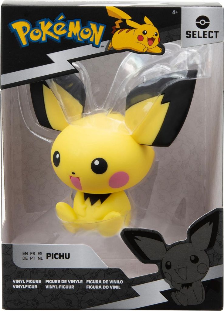 Jazwares Vinyl Pichu Pokémon Figur 10 Cm Gelb  Gelb One Produktbild 