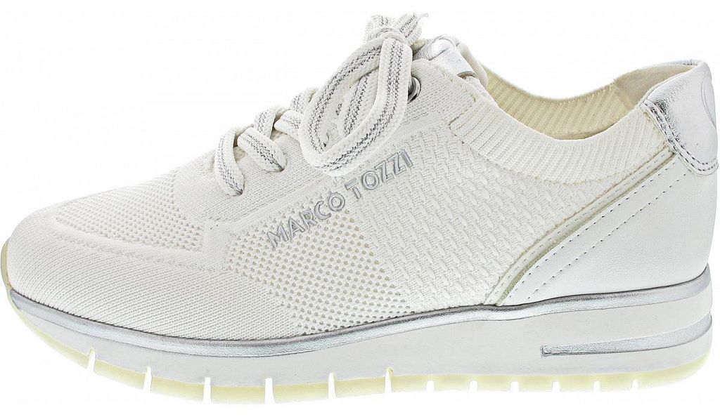 Marco Tozzi Damenschuhe Schnürschuhe Sportive Weiß Freizeit, Schuhgröße:42 EU