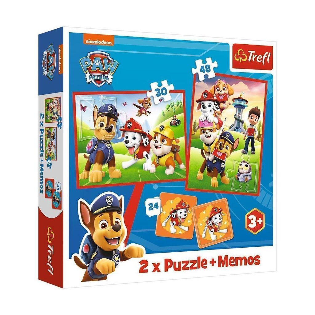 Trefl TREFL PAW PATROL Puzzle Set 30+48+M24 Obrázok produktu 