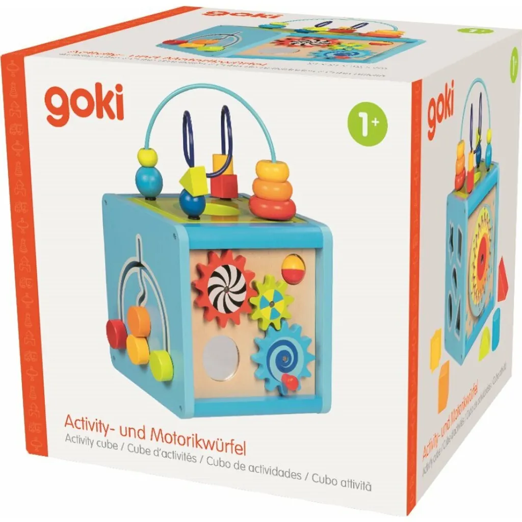 Développer la coordination : Cube d'activité Goki avec spirale bois - 10