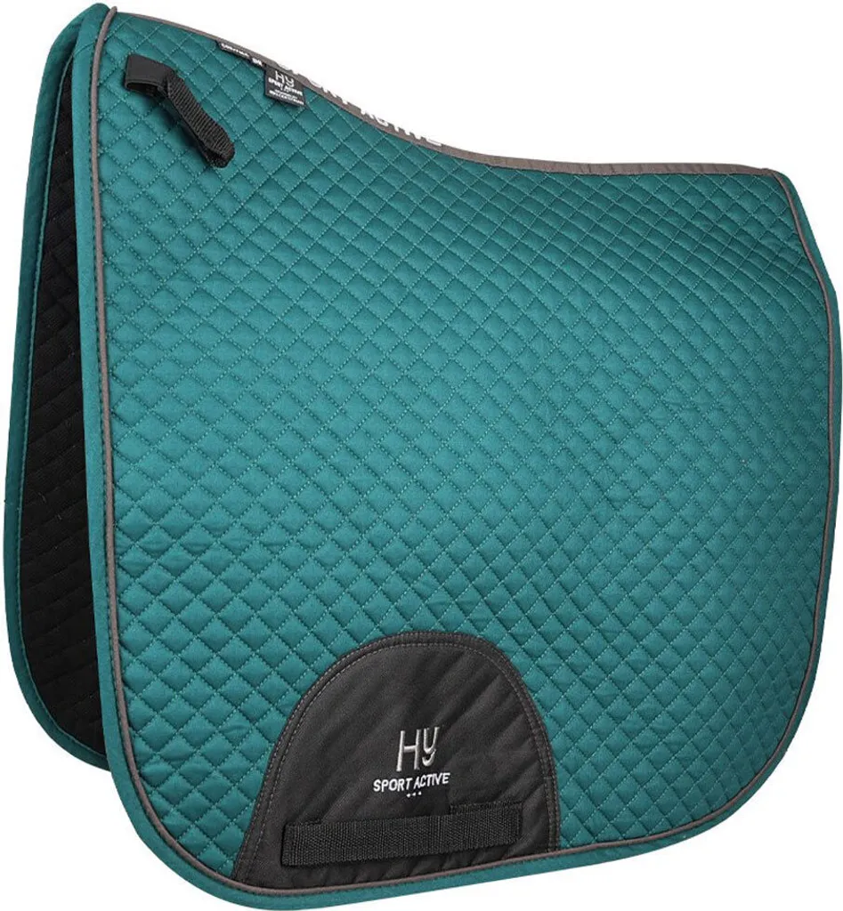 Tapis de selle dressage poney Sport Active Hy Vert Foncé - Style BZ5177