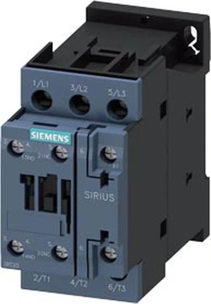 Siemens Schütz, AC-3e, 25 A, 11 kW, 400V, 3-polig, AC 24V, 50Hz, 1S+1Ö, Schraubanschluss, 1 Stk.