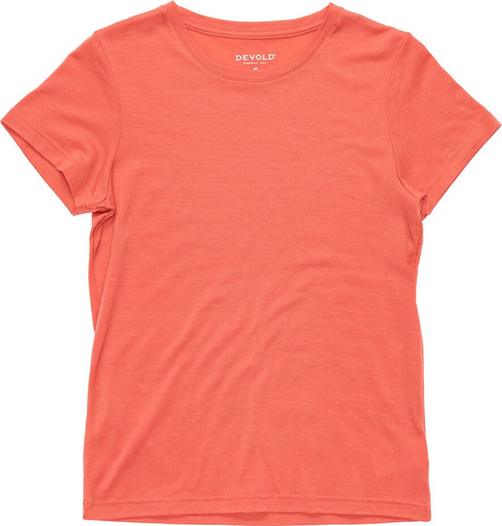 Devold Classic Tee Wmn Coral Coral L