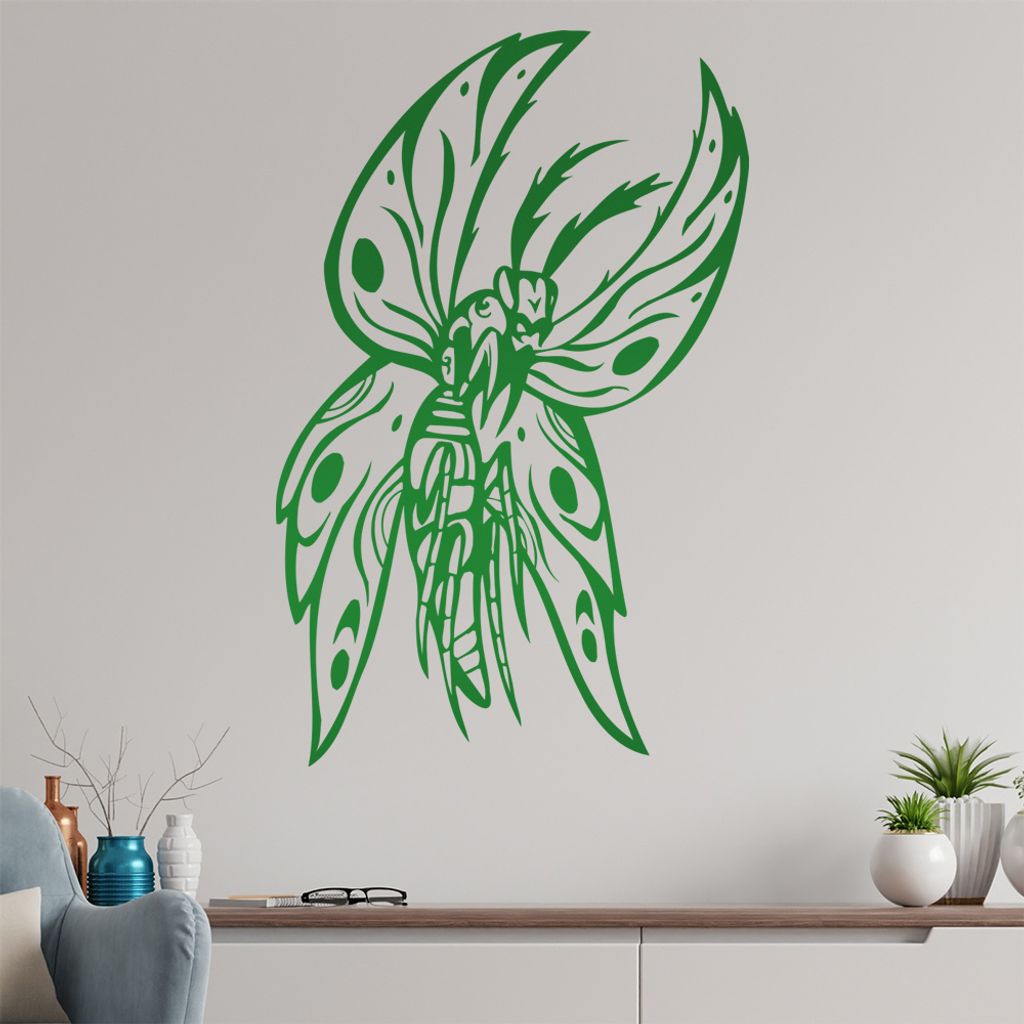 Killer Motte Wandtattoo in 6 Größen - Wandaufkleber Wall Sticker - Dekoration, Küche, Wohnzimmer, Schlafzimmer, Badezimmer