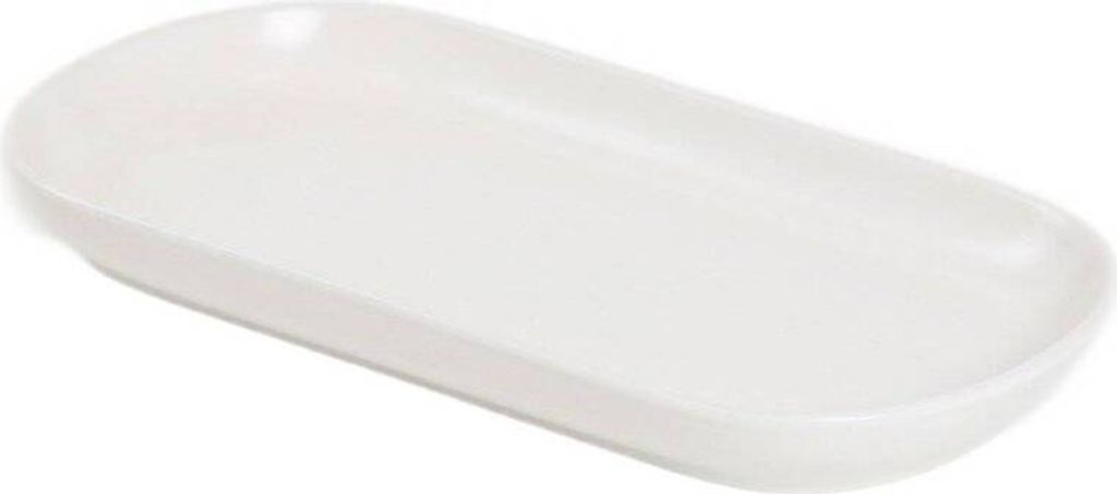 HOMLA FAMELIO Dessertteller 21cm - Weiße Keramik - Modernes Design