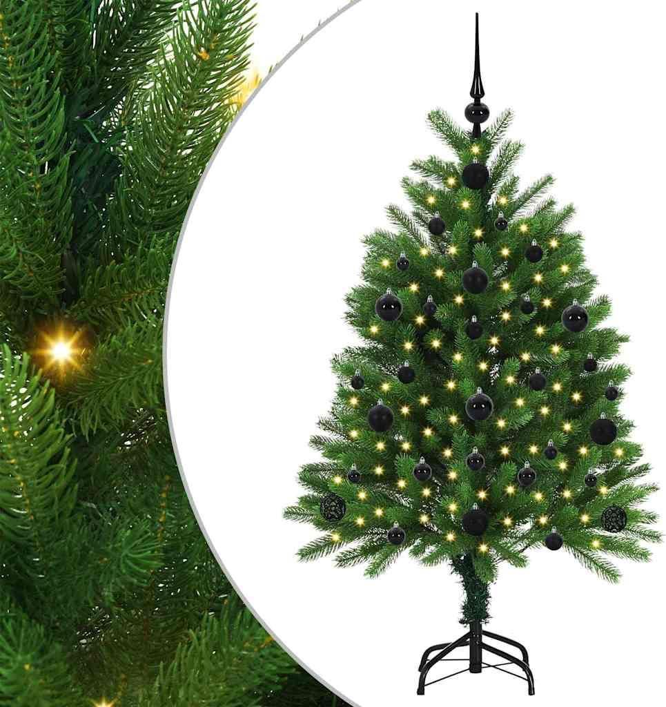 vidaXL Weihnachtsbaum mit 150 LEDs mit Ständer Grün 120 cm PE