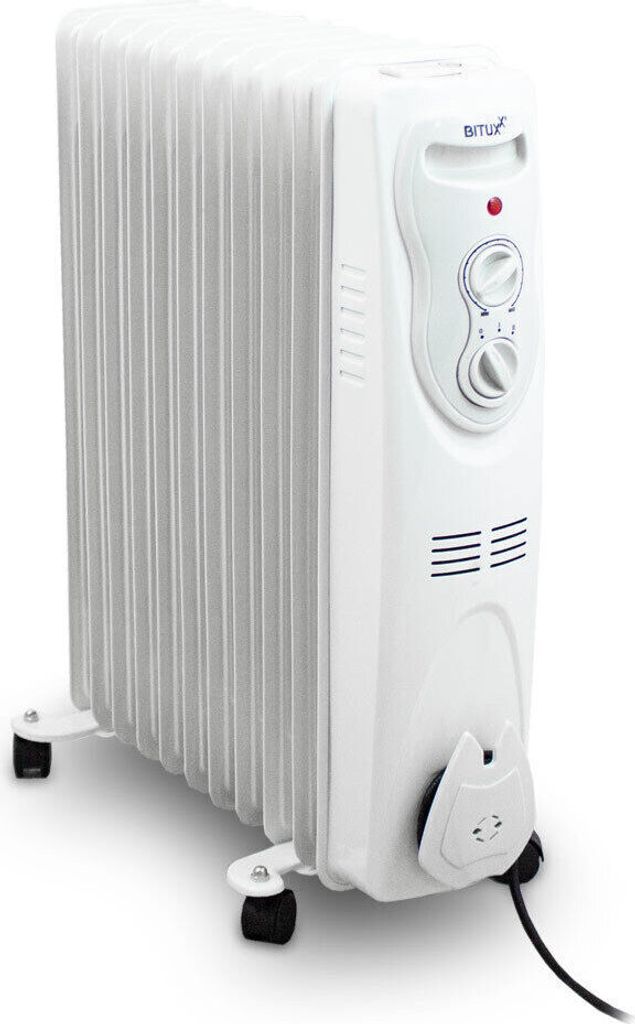 Bituxx Elektrischer Ölradiator 2500 Watt 11 Rippen MS-18807