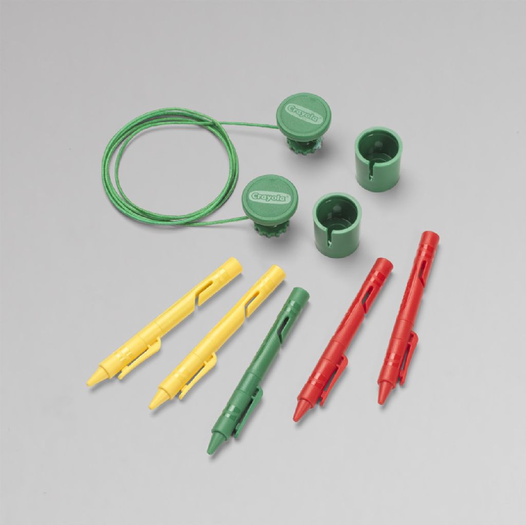 Crayola 74120801 Crayola Crayon Clip Wall Display Set 5 Clips Aufhänger Bilder Zeichnungen Kinderzimmer - Gelb / Grün / Rot