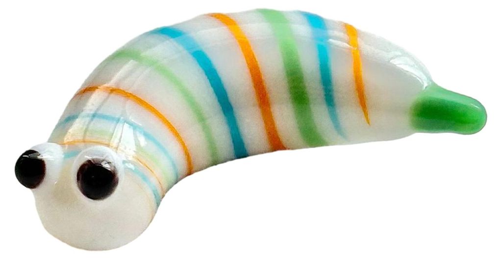 Mini-Glasraupenfiguren, winzige handgeblasene Tierkunst-Dekoration, Sammlerstück, Schreibtisch-Tischdekoration D