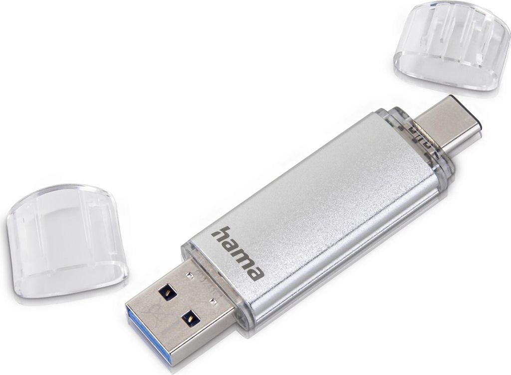 Hama USB-Stick C-Laeta, USB-C USB 3.1, 256GB, Silber
