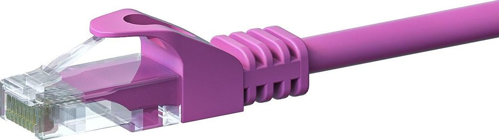 CAT5e Netzwerkkabel, U/UTP, 5 meter, Rosa, 100% Kupfer