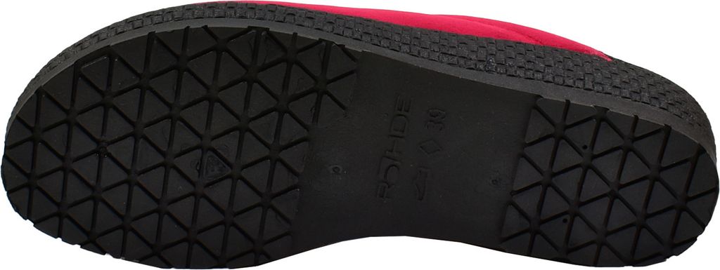 Rohde Damen Pantoffel Keilabsatz Hausschuh Neustadt-D 4272, Größe:38 EU, Farbe:Rot