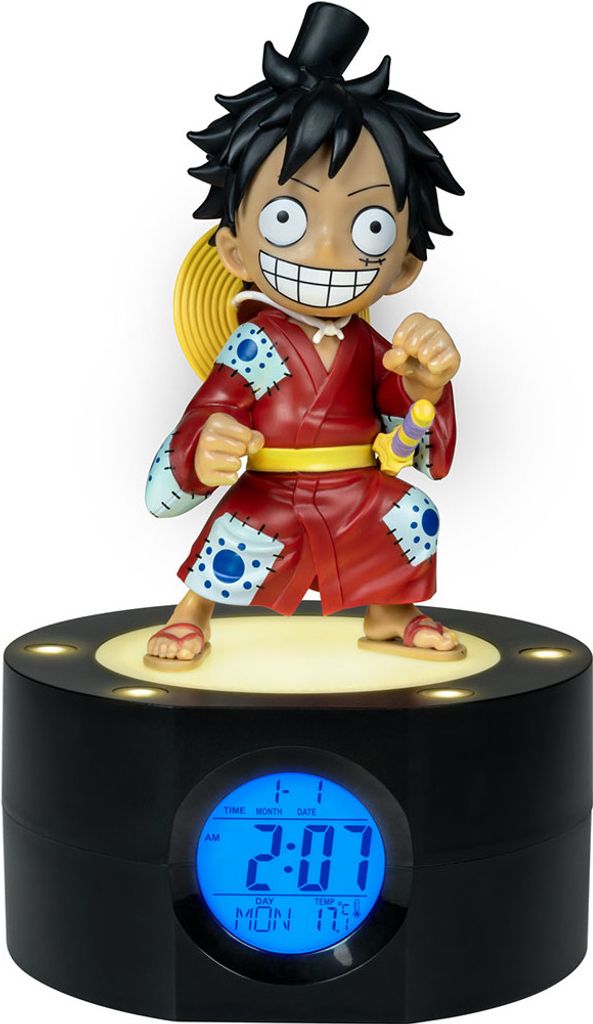 One Piece Wecker mit Leuchtfunktion Ruffy 18 cm