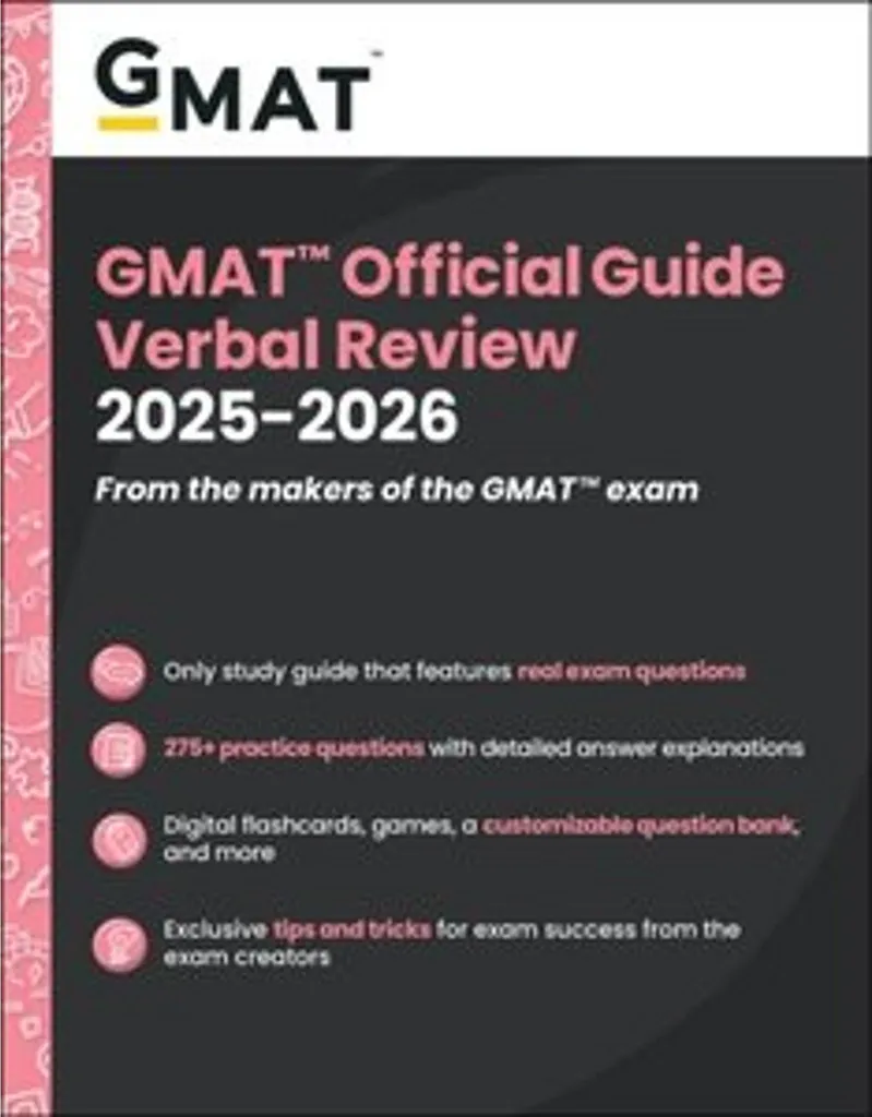GMAT Official Guide Verbal Review 2025-2026 avec Banque en Ligne App