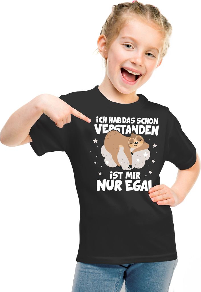Kinder TShirt Mädchen Faultier Spruch lustig Kaufland.de