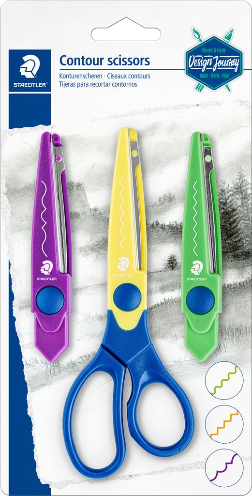 STAEDTLER 965-S BK-C Set di forbici Contour Design Journey, Immagine del prodotto 