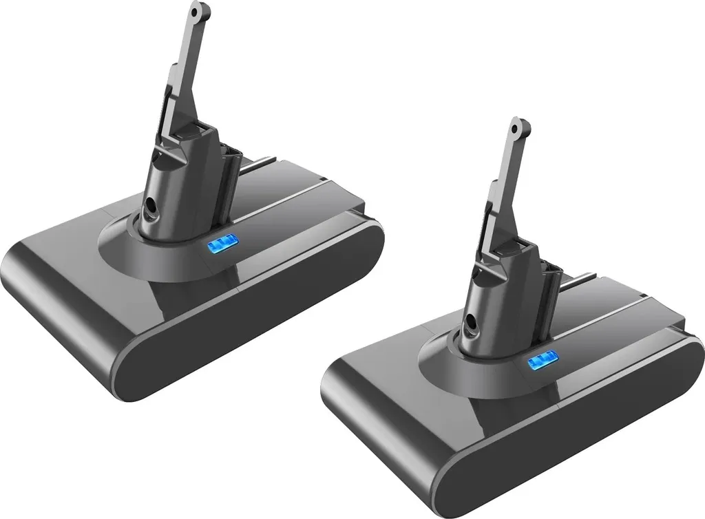 Double batterie V8 pour grand ménage, autonomie 6.0Ah longue durée XL