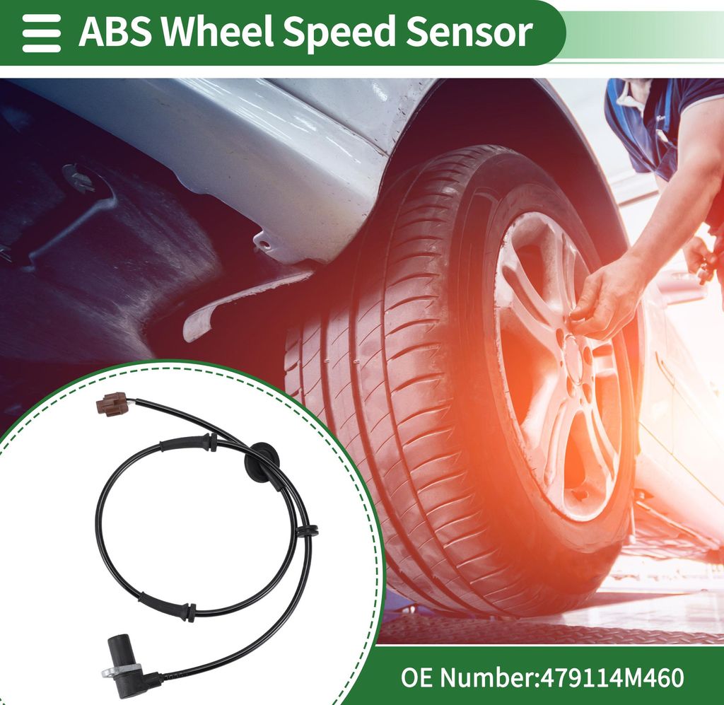 ABS Raddrehzahlsensor ABS Sensor Antiblockiersystem Sensor für Nissan Sentra 2002-2006 Nr. 479114M460 Vorne Links