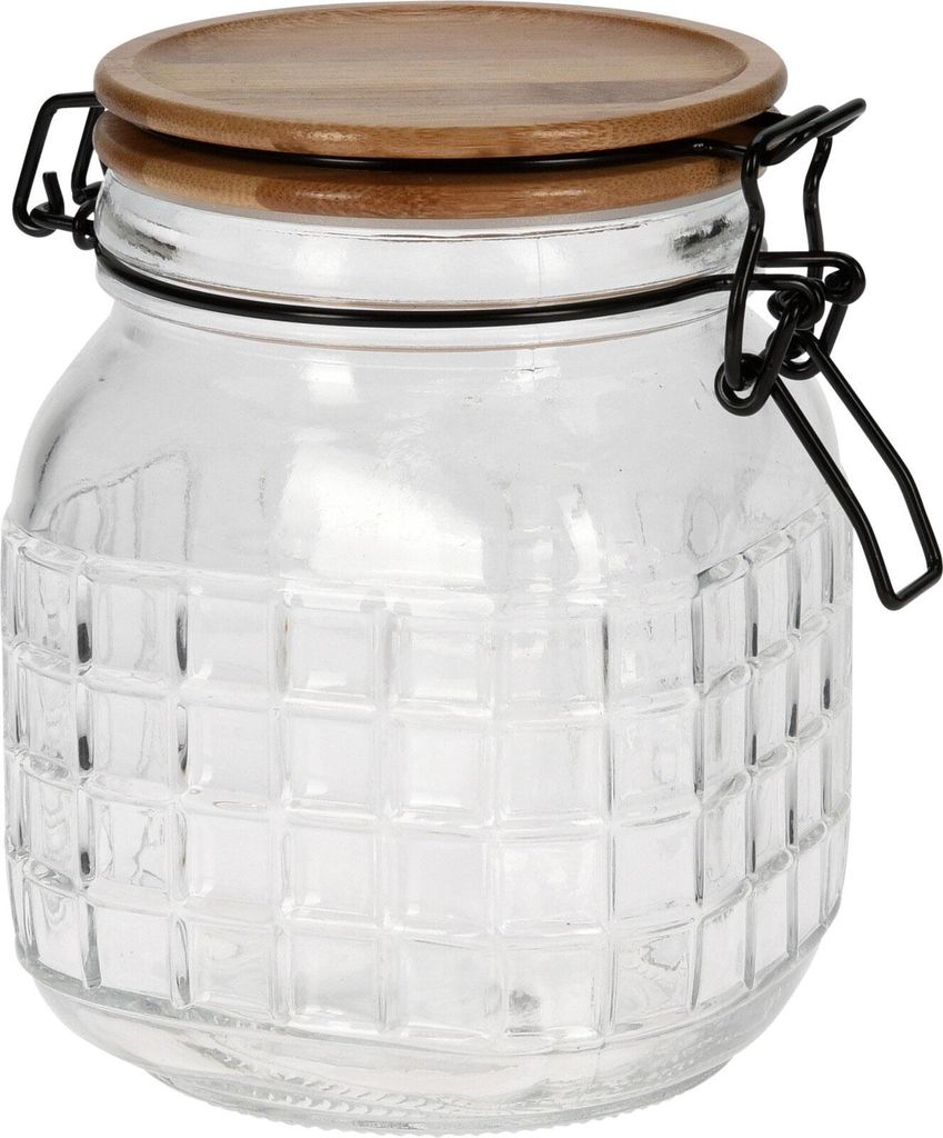 Pot en verre avec couvercle, 1100 ml Image du produit 