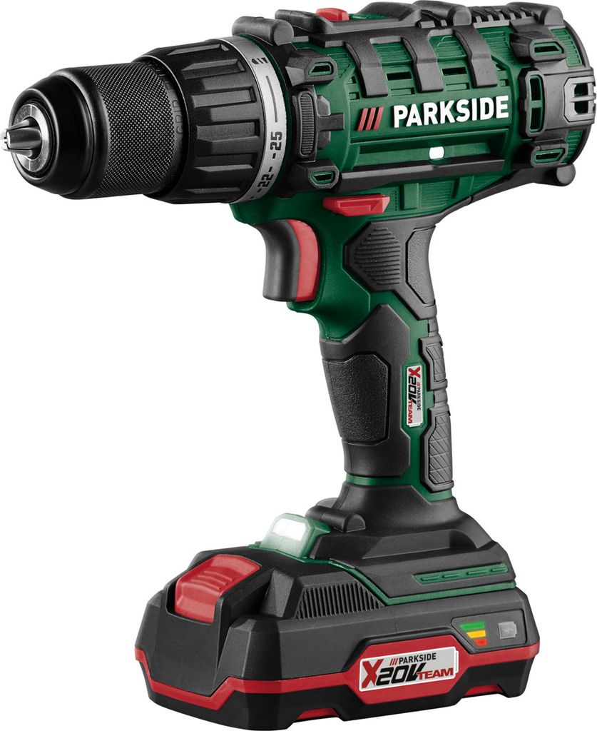 PARKSIDE® 20 V 2in1 Akku-Bohrschrauber Starterset »PABS Produktbild 8
