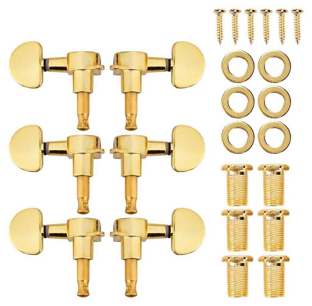 3L3R Gitarren-Stimmwirbel, Mechaniken aus Zinklegierung, Gold