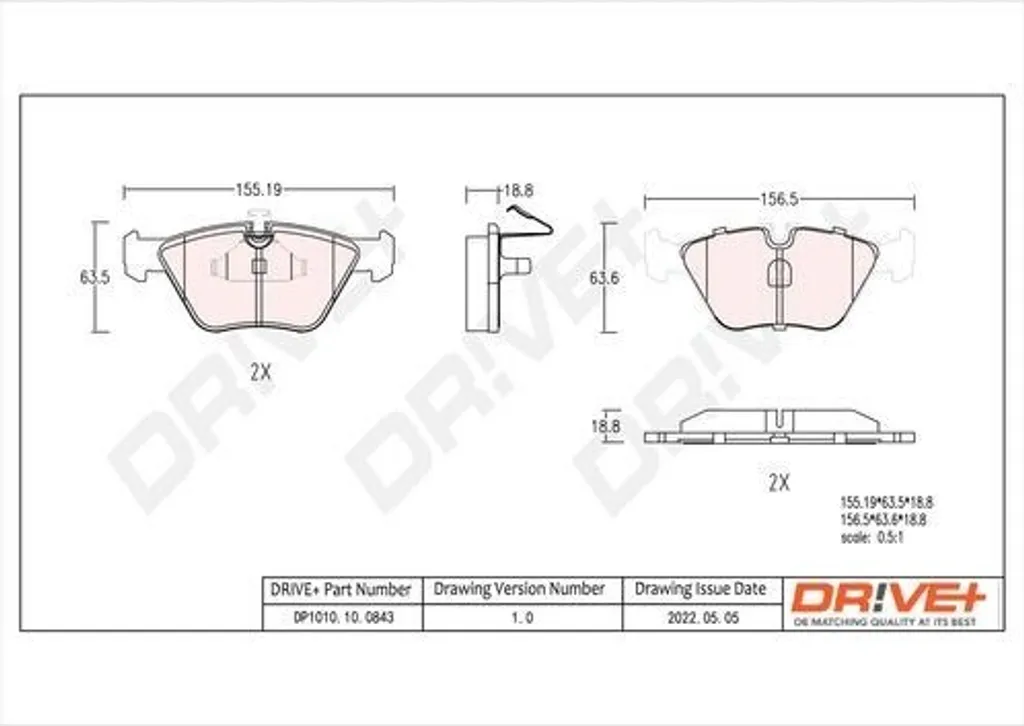 Jeu de plaquettes de frein à disque avant pour BMW X3 E83 et Z4 E85 E86
