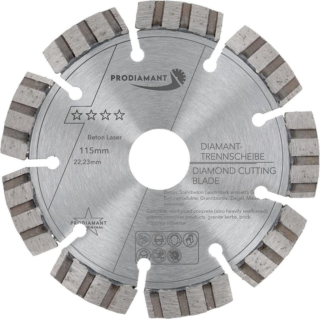 PRODIAMANT Disco diamantato da taglio 115 mm per Immagine del prodotto 