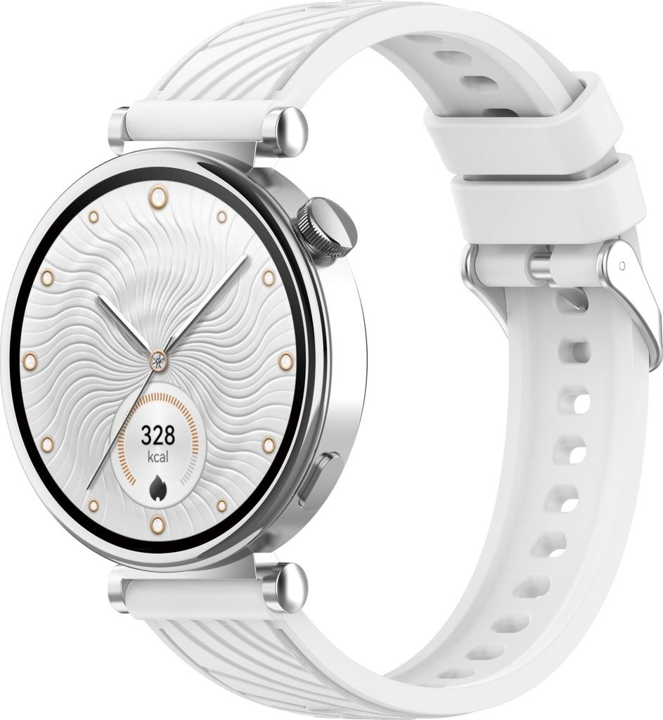 INF Huawei GT5 / GT5 Pro strukturiertes Silikon-Uhrenarmband Weiß