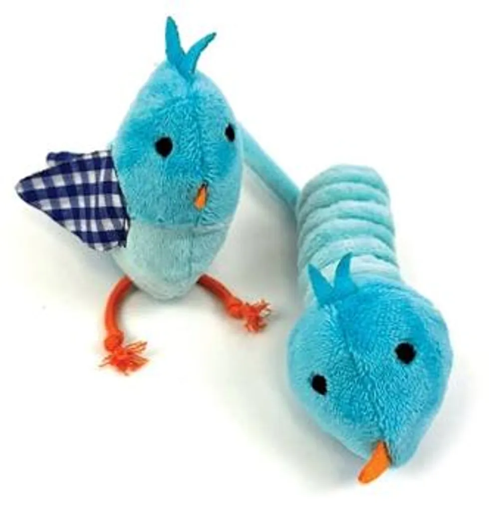 Anti-stress pour chat Happy Pet Tabby Patch Oiseau bleu, jouet à griffer
