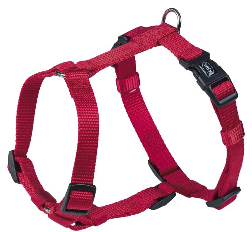 Nobby 73165-01, Hund, Zugfreier Gurt, XS-S, Rot, Nylon, jede Rasse
