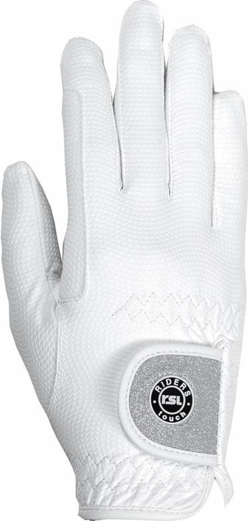 RSL Sydney Handschuh mit Glitzer, Größe:L, Farbe:weiss Produktbild 