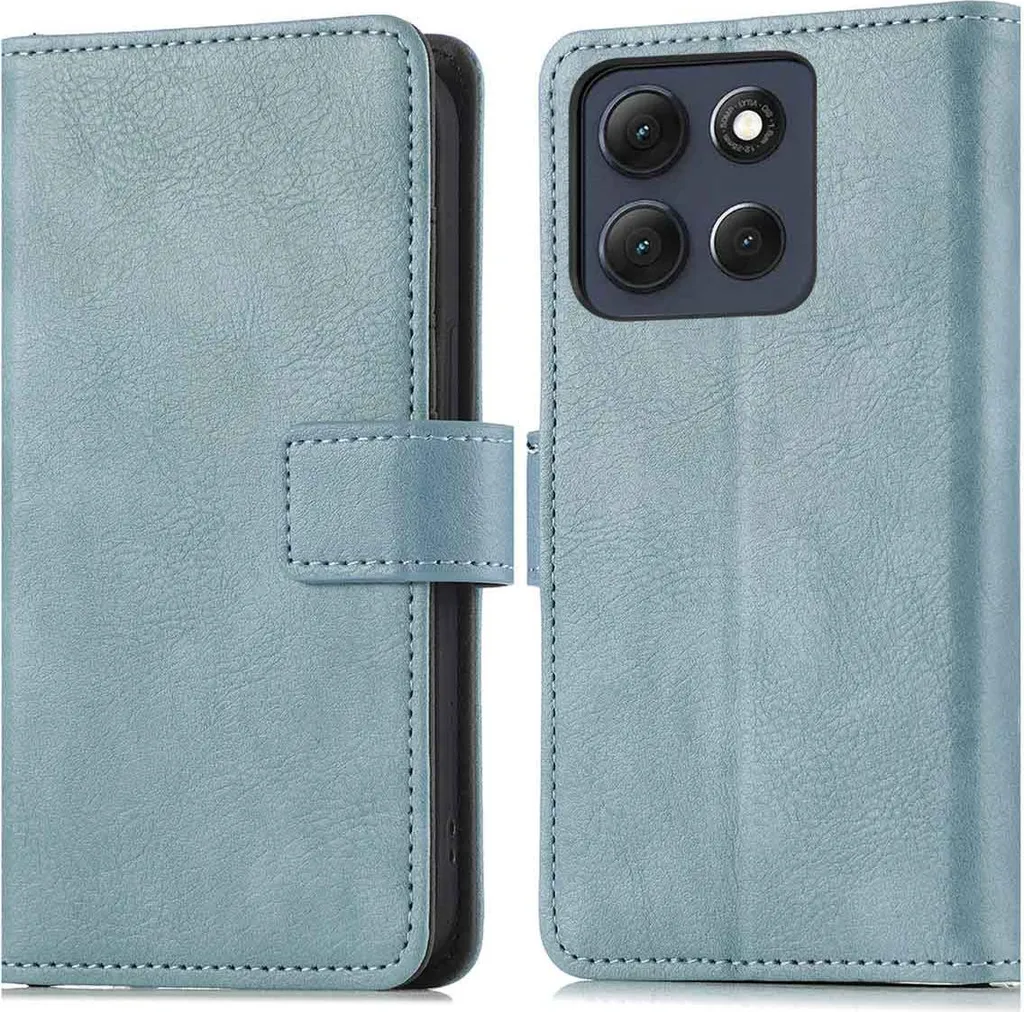 libreria imoshion Luxe per Motorola Moto G86 - Azzurro