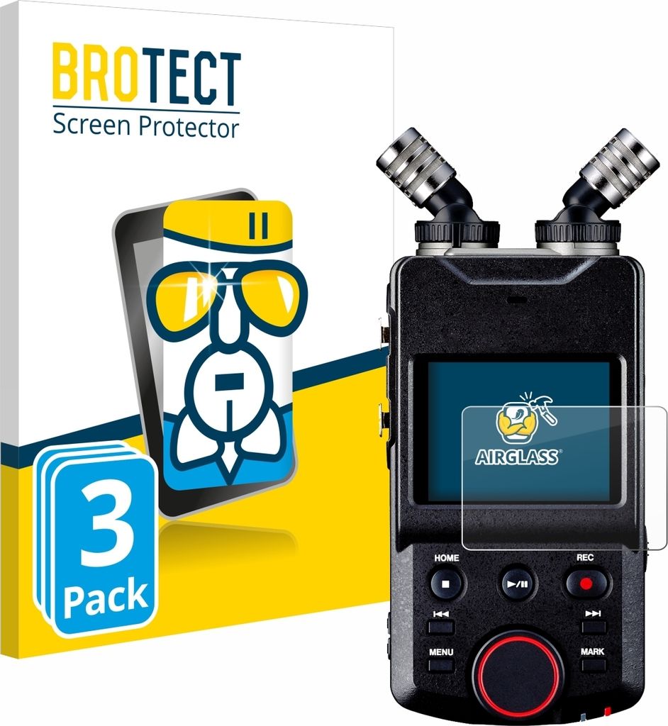 3x BROTECT Schutzglas für Tascam Portacapture X6 Schutzfolie Panzer Folie Glas Display Schutz klar