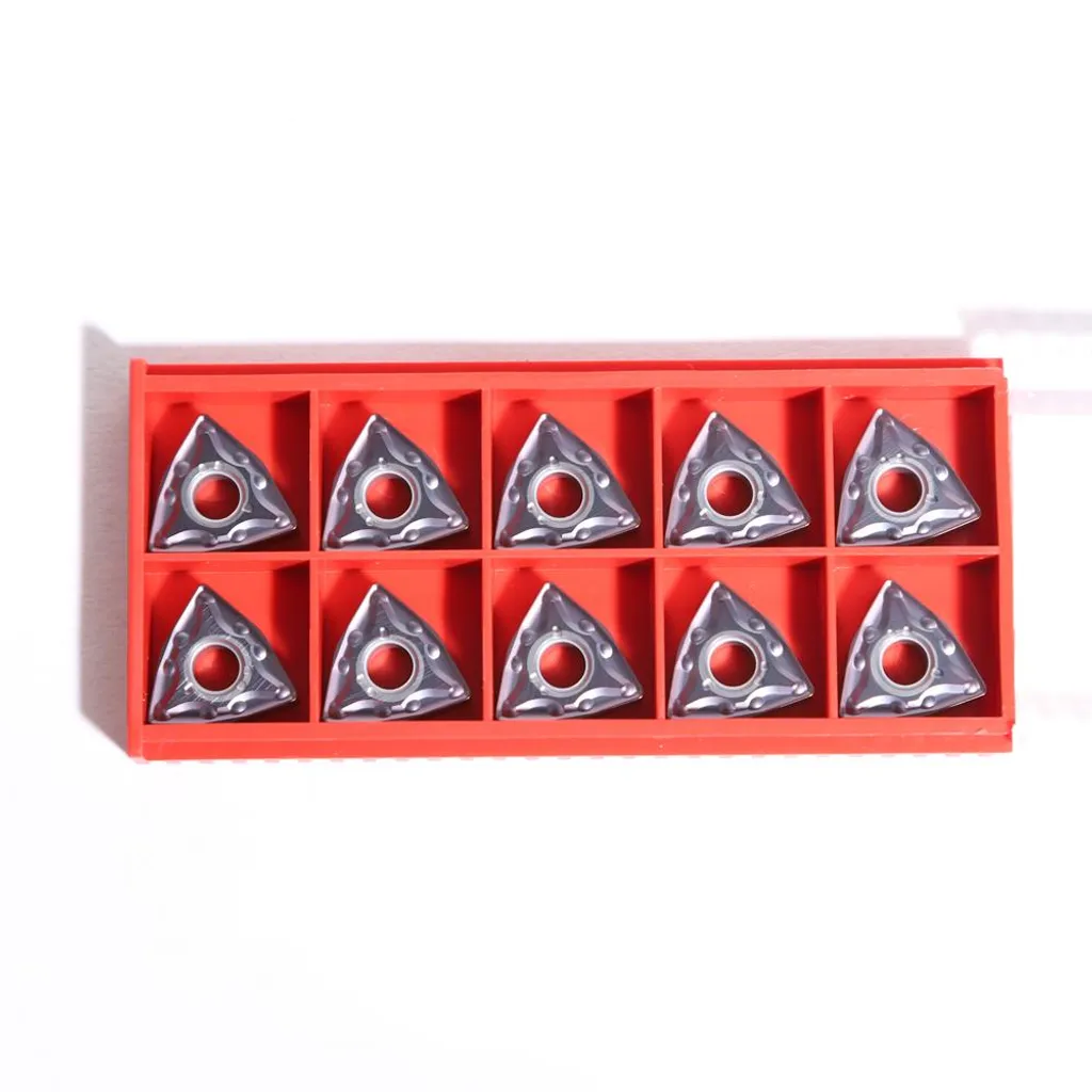 Inserts de tournage WNMG080408 en carbure pour usinage de l'acier 10u