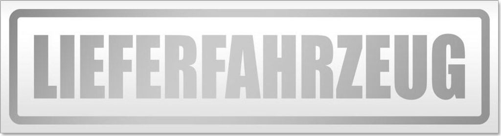 Lieferfahrzeug Magnetschild Schild magnetisch