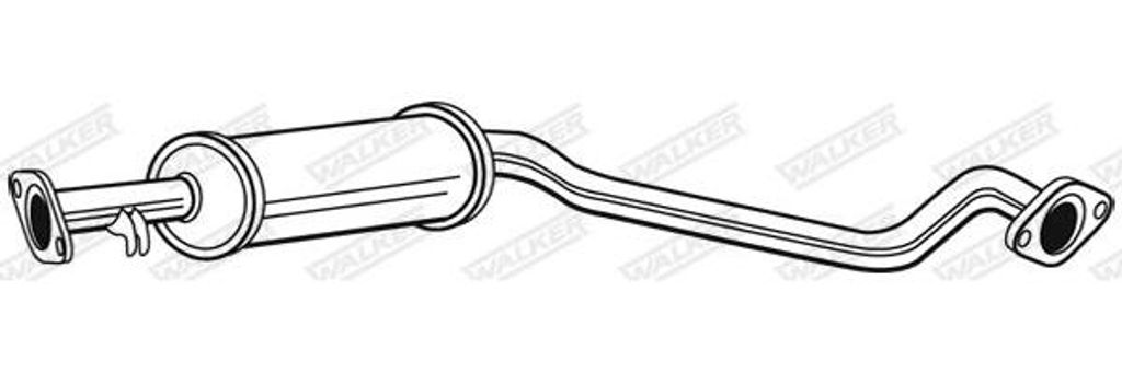 WALKER 21000 Mittelschalldämpfer OE 24422463 kompatibel mit Vectra