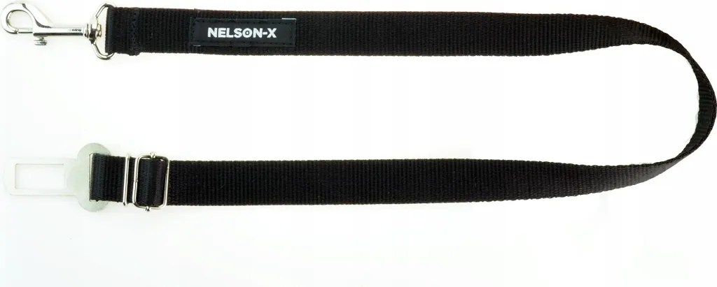 Cintura Da Auto Per Cani, Qualità Lucida, Standard Nelson-X, Metallo, Regolabile.