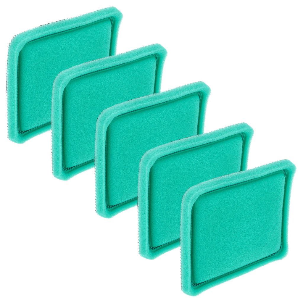 vhbw 5x Vorfilter kompatibel mit Briggs & Stratton 121H82-0111-B1, 121H02-0110-D1, 121H02-0113-B1 Rasenmäher - Filter, 12,5 x 10,5 x 0,95 cm
