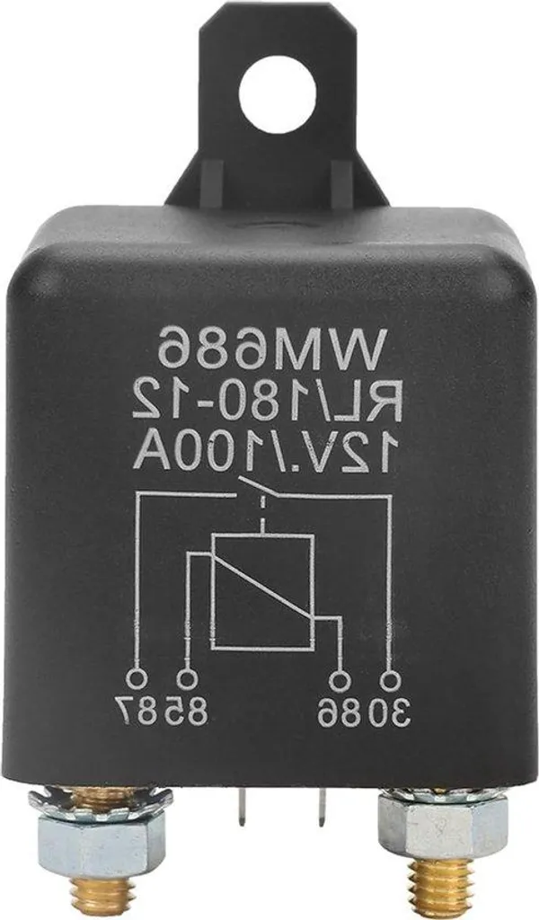 Relais de puissance 12V 100A robuste à 4 pôles anti-décharge batterie